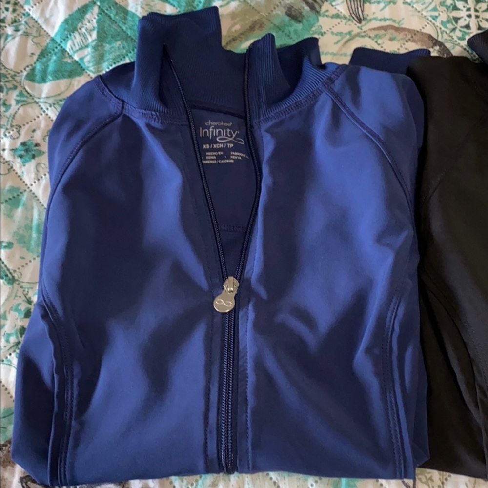 Cherokee Infinity zip-ups/scrubs